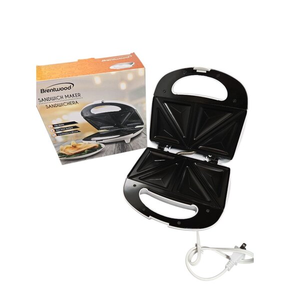 NIB Brentwood 2-Slice Non-Stick Sandwich Maker – 750W - Picture 2 of 5